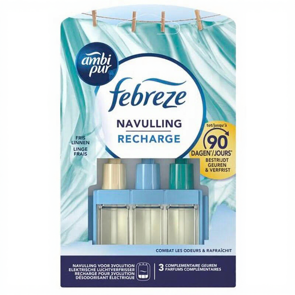 Ambi Pur 3Volution Elektrische Luchtverfrisser Navulling Fris Linnen 20 ML