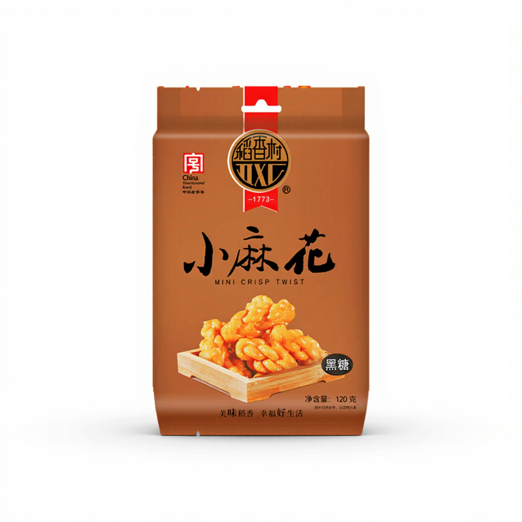 Dao Xiang Cun Brown sugar flavored twist snack 120g