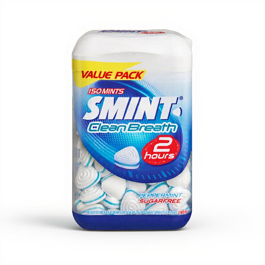 Smint CleanBreath Peppermint Sugar Free Value Pack 150 Stuks 105 g