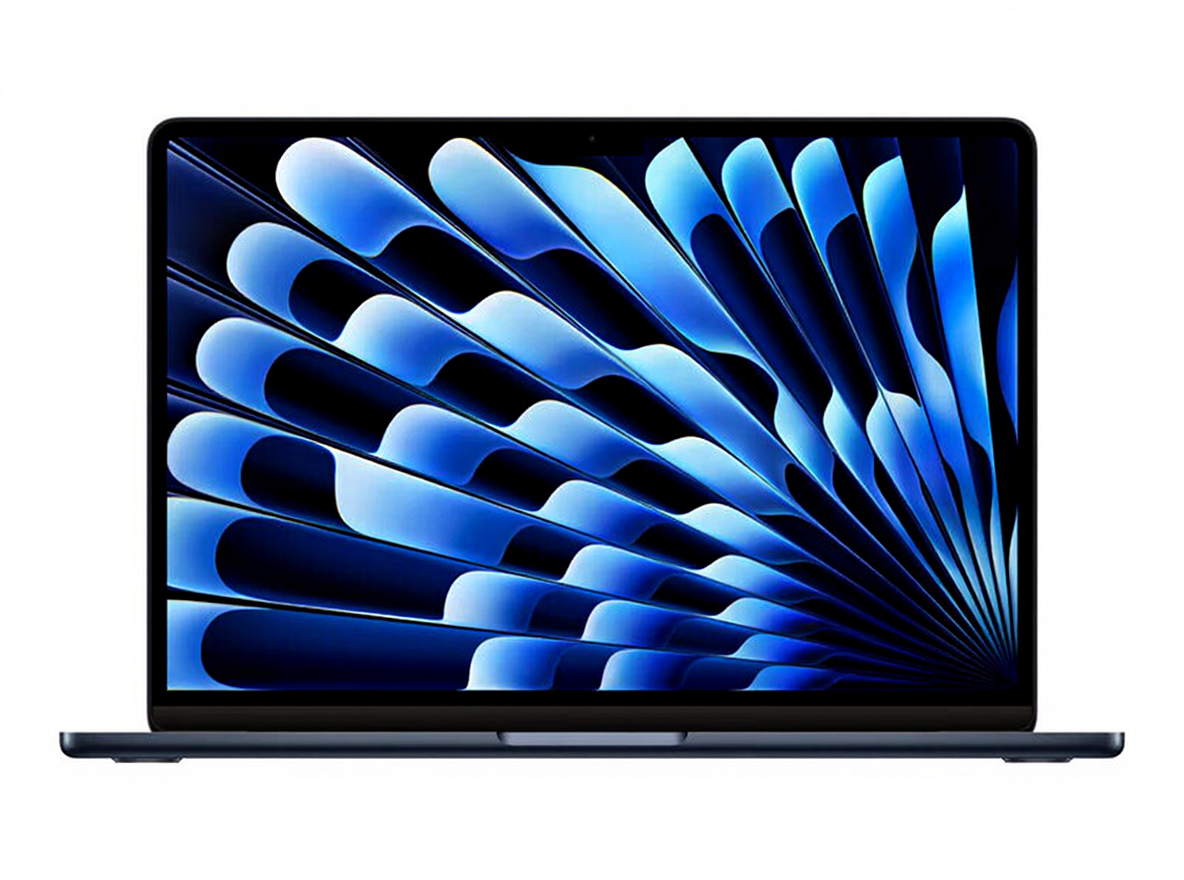 Apple 13-inch MacBook Air M3-chip met 8-core CPU/8-core GPU 16 GB/256 GB Middernacht Middernacht Zwart