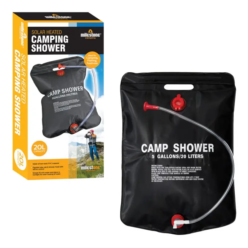 Milestone 20l Solar Camping Shower | Camping Devices | Joybuy