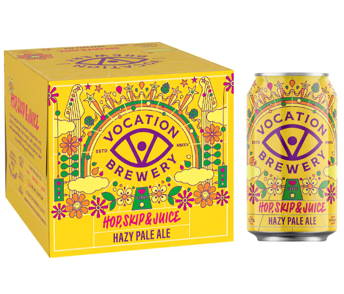 Vocation Brewery Hop, Skip & Juice Hazy Pale Ale 4 X 330ml