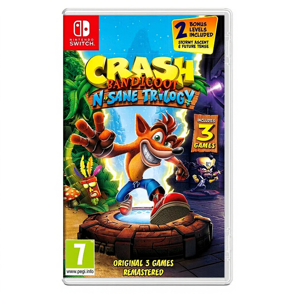 Crash Bandicoot N. Sane Trilogy - Includes 2 Bonus Levels (Switch)