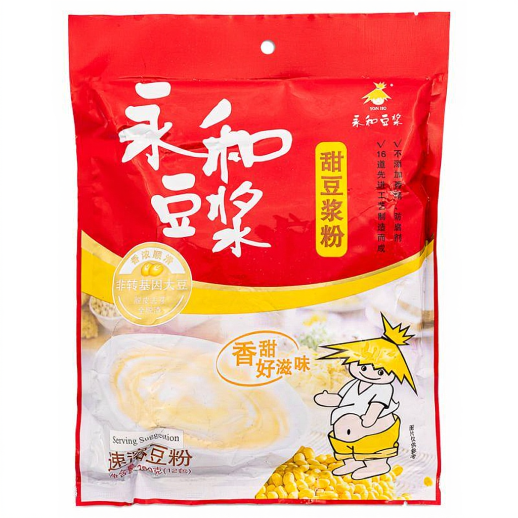 YON HO Yonghe Zoete Sojabonenmelkpulver (12 verpakkingen) 350g