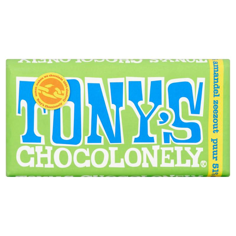 Tony's Chocolonely Pur Sel Marin Aux Amandes 180g