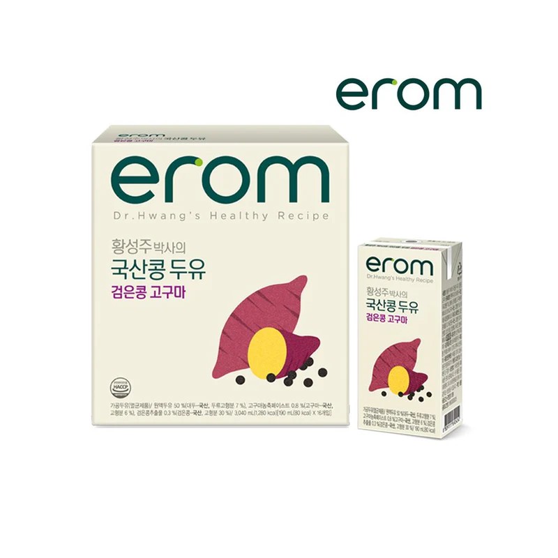 Erom Dr. Hwang’s Black Soy Drink Sweet Potato 190ml