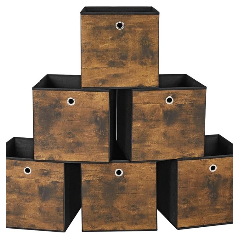 SONGMICS Aufbewahrungsboxen, 6er-Set, Vliesstoff, Organizer für Kleidung, RFB133B01