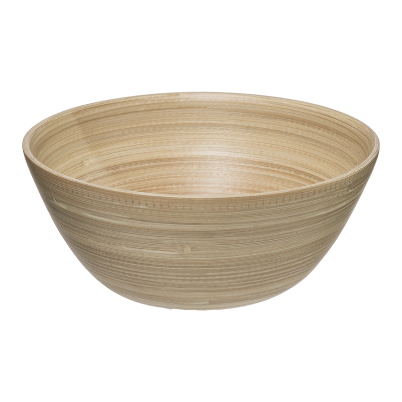 Saladier en bambou naturel de 25 cm