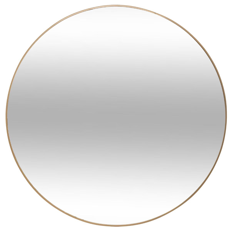 Atmosphera Alice spiegel, diameter 76 cm, goudkleurig metaal