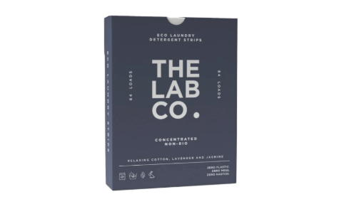 The Lab Co. Laundry Detergent Strips Washing Sheets | Fragrance with Cotton, Lavender and Jasmine | 64 Loads