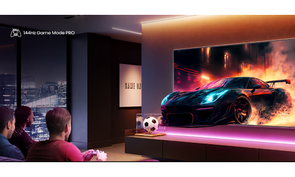 Entfessel Dein ultimatives Gaming-Potenzial mit dem 144Hz Game Mode PRO mit integrierter Game Bar. 