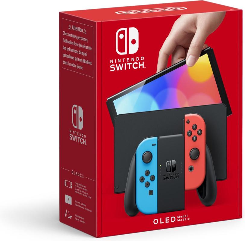 Nintendo Switch OLED Gaming Console (EU Plug) Red/Blue SG