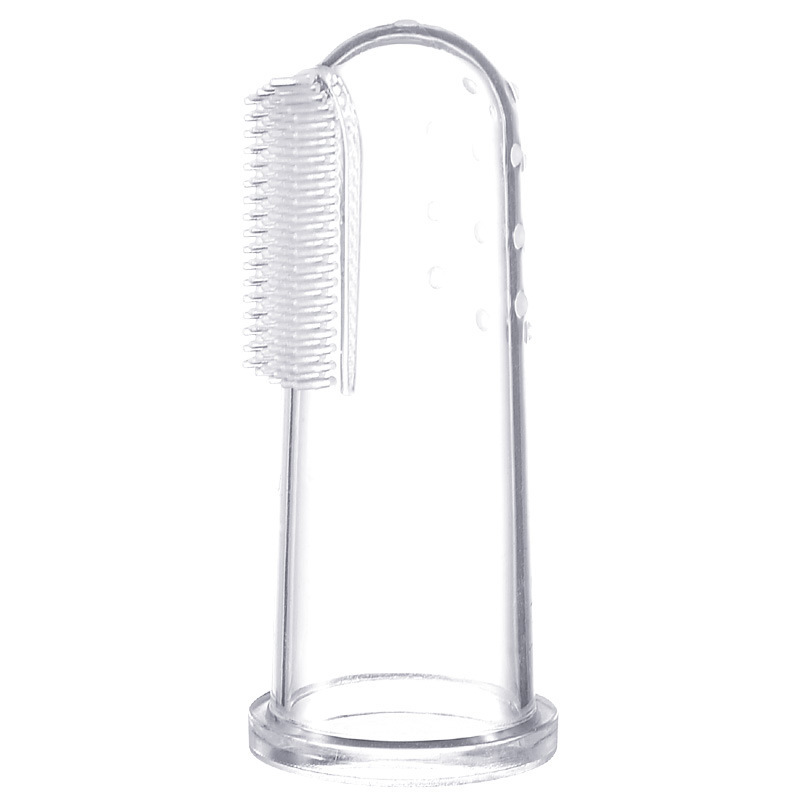 Brosse à dents en silicone style doigt pour animaux