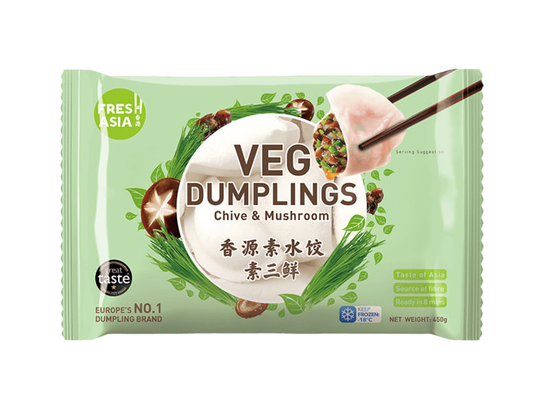 Freshasia Vegetarian Dumpling 450g Vegetarian Trio Dumplings