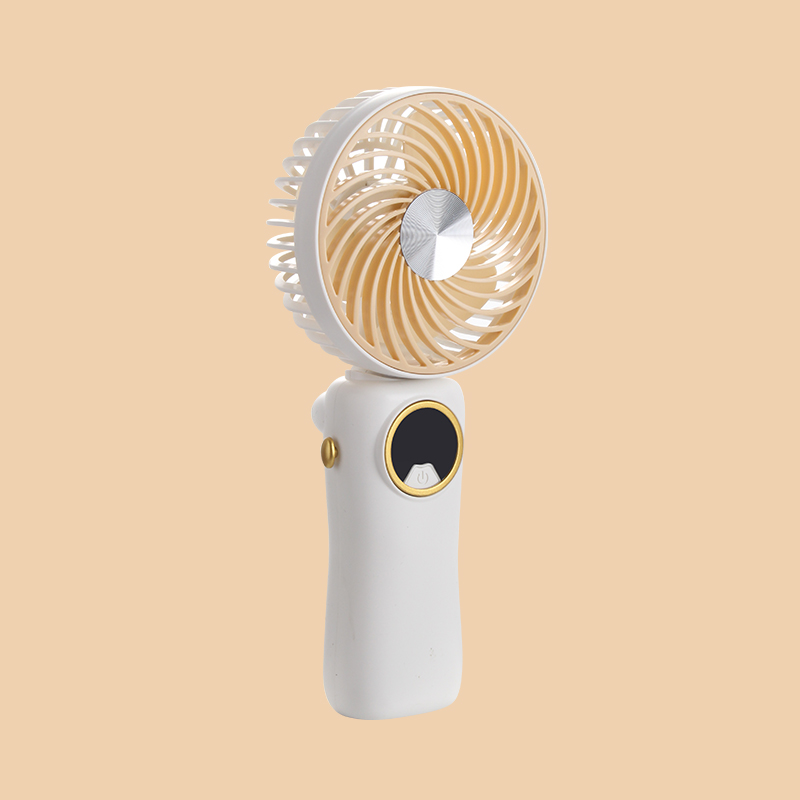 Handheld Fan, Colourful Design with 4 Speeds, Foldable & Portable & Lightweight for Office Desktop/Travel/Home, Yellow