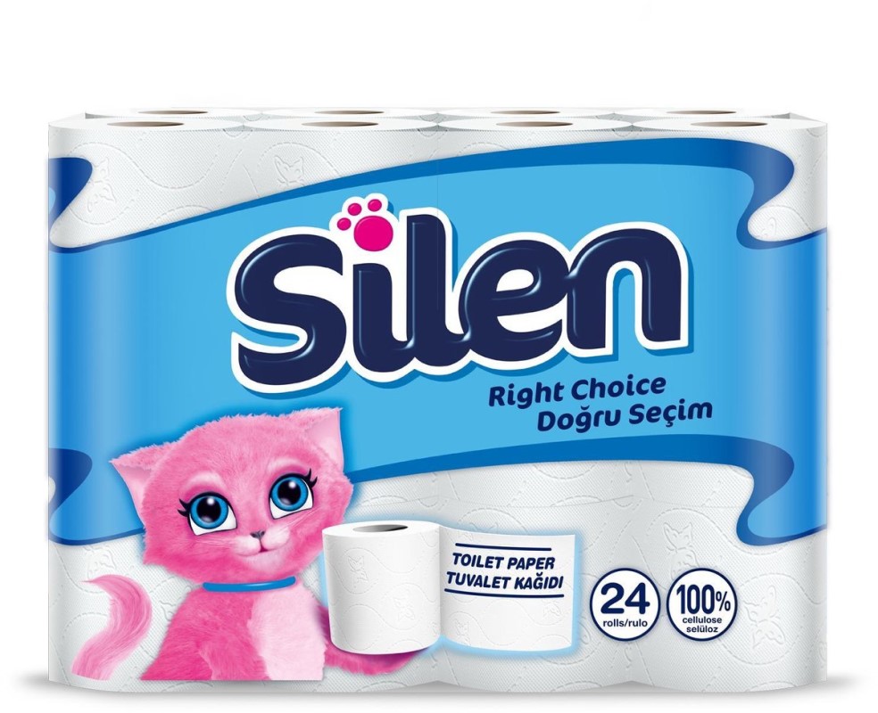 Silen Papier toilette Silen 2 épaisseurs 24 rouleaux