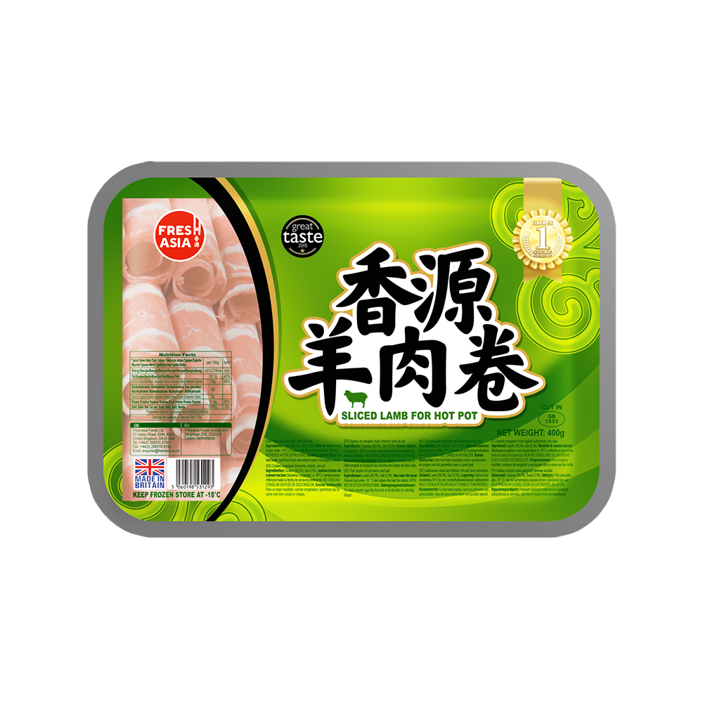 FRESHASIA Lamb Slice 400g/pack