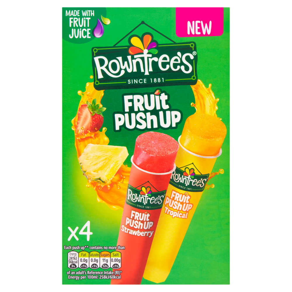 Rowntree's Fruit Push Up 4 x 90ml (360ml)