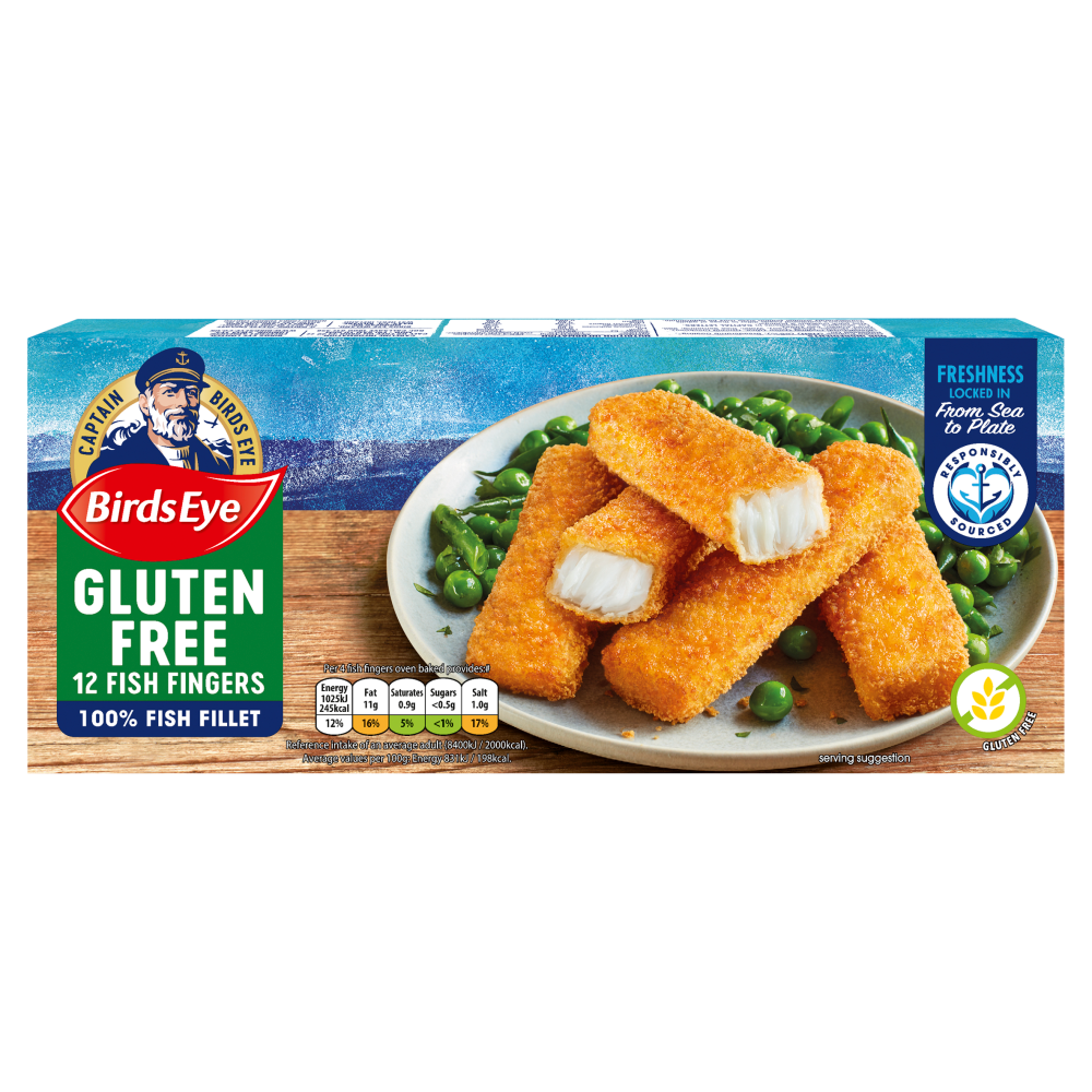 Birds Eye 12 Gluten Free Fish Fingers 360g