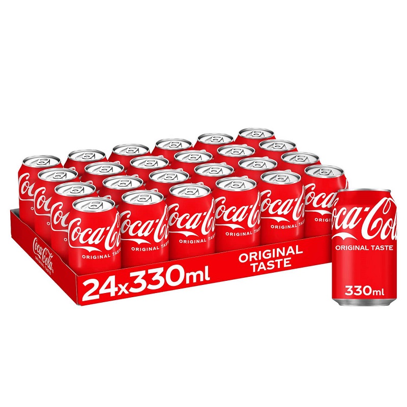 Coca-Cola Regular 24x330ml   [Incl. €3.60 deposit] Great Value Original Flavor