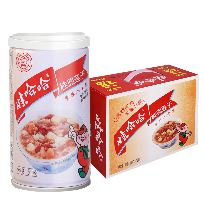 Wahaha Acht-Schatjes-Pap met Kaneel en Lotusbloemzaad 360g*12