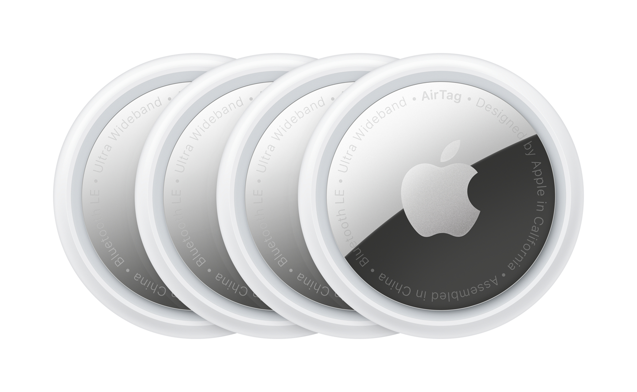 Apple AirTags Anti-Lost Device Tracker Locator Locating Buckle Qty: 4 Pack