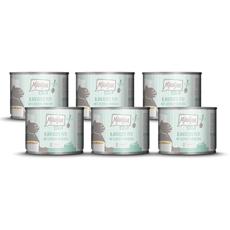 MjAMjAM - Geblancheerde kalkoen met smakelijke wortelen in saus 6 x 185 g