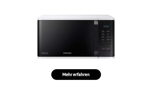 Mikrowellen von Samsung verfügen über viele Funktionen, die den Alltag in der Küche leichter machen.