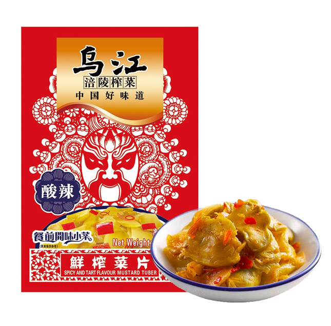WUJIANG Spicy and Tart Mustard Tuber 80g/pack