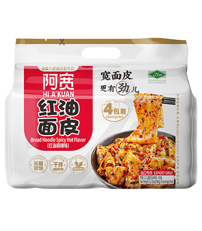 AK Broad Noodle Spicy 4pcs 440g