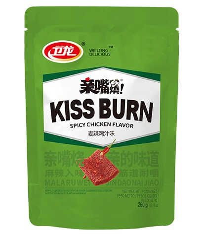 WL Kiss Burn Gluten Snacks- Spicy Chicken 260g