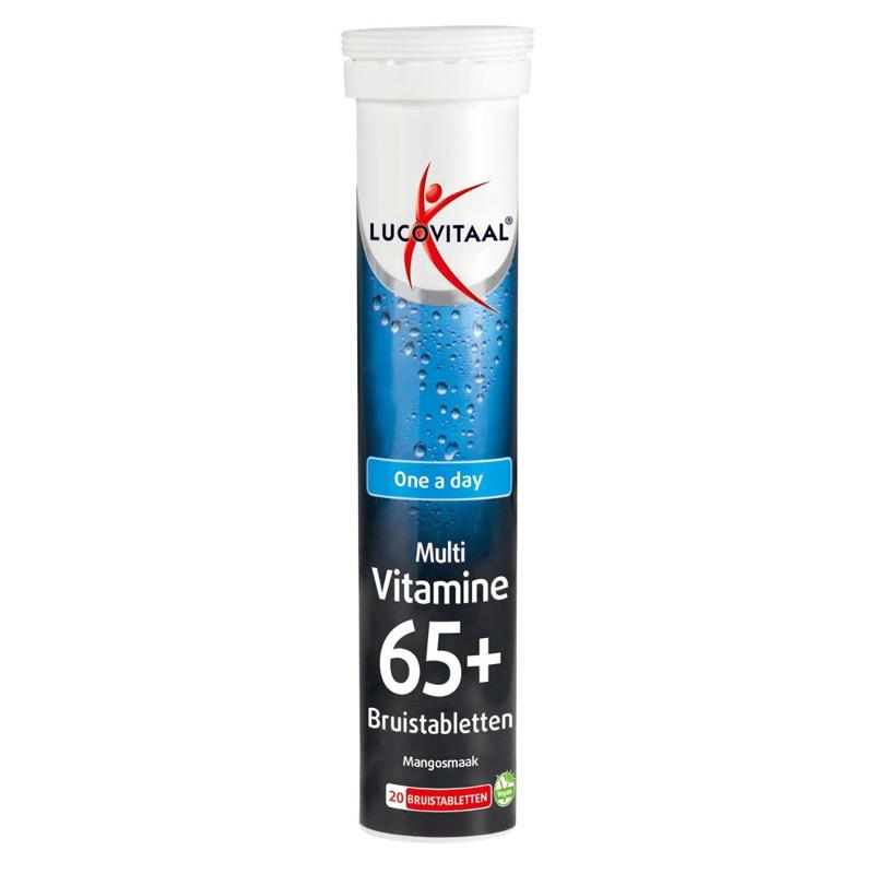 Lucovitaal Multi 65+ Effervescent Tablets Mango Flavor 20 Tablets