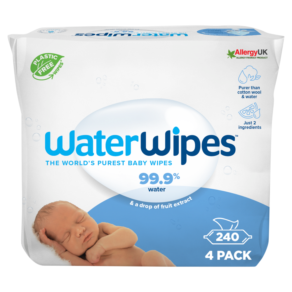 WaterWipes 4 x 60 Wipes