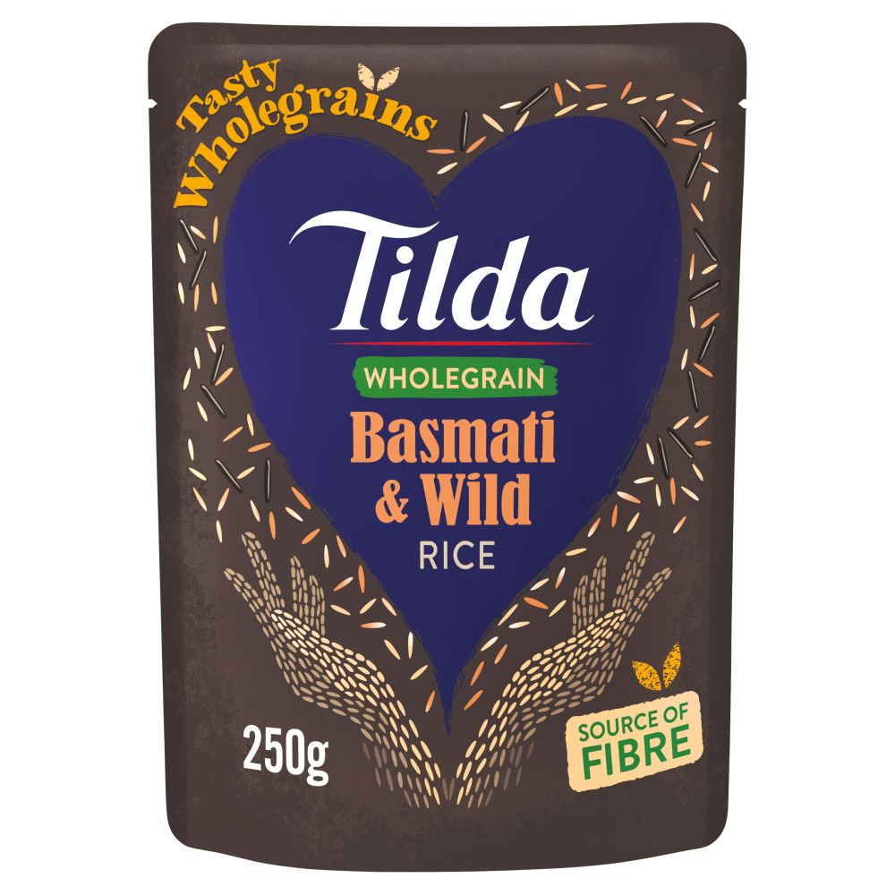 Tilda Basmati & Wild Wholegrain Rice 250g
