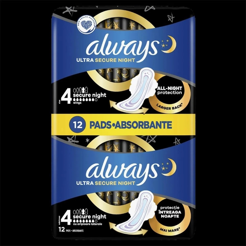 Always Ultra Secure Night 4 maandverband 12 stuks