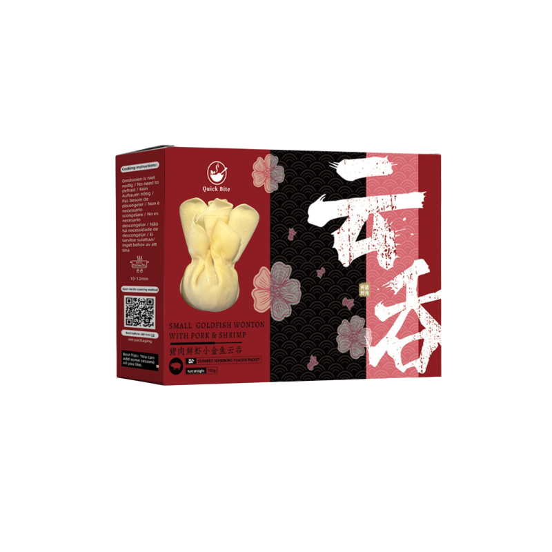 Food Style Small Goldfish Wonton with Pork & Shrimp 192g Shrimp And Pork Wontons