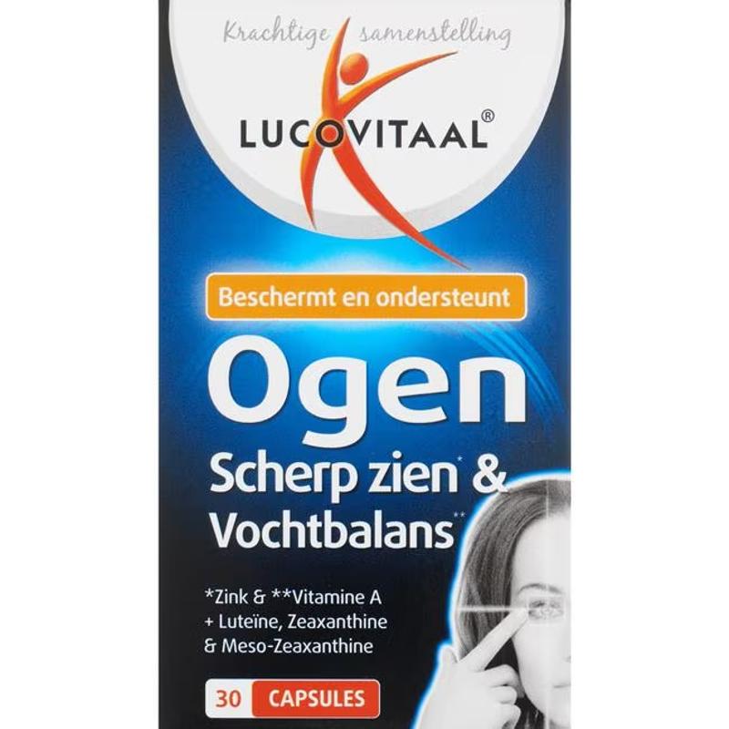 Lucovitaal Eyes sharp seeing moisture balance 30 capsules