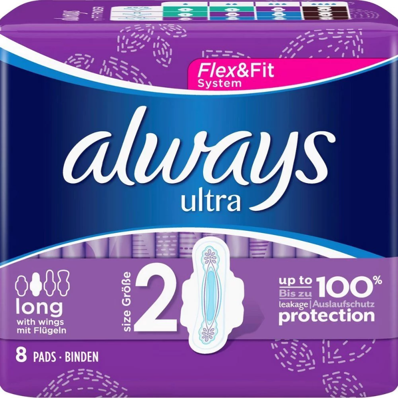 Always Pampers - Ultra Long met vleugels 8 stuks