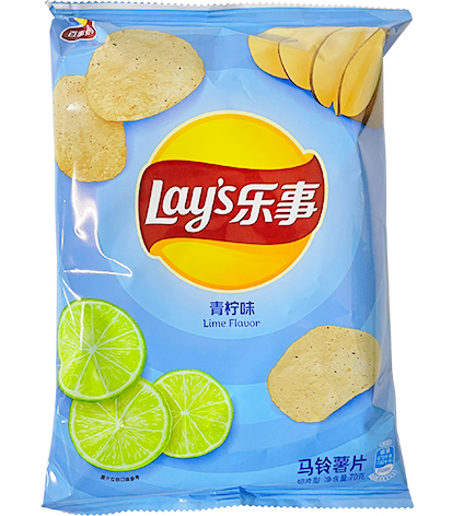 LAY Potato Chip - Lime 樂事薯片-青檸70g