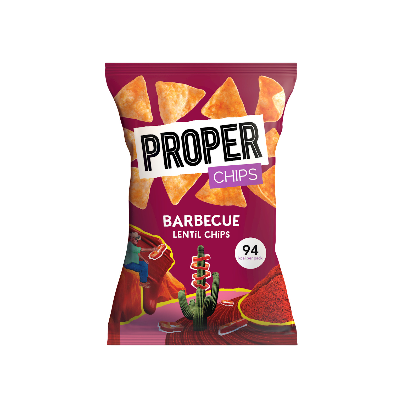 Proper Barbecue Lentil Chips 20g