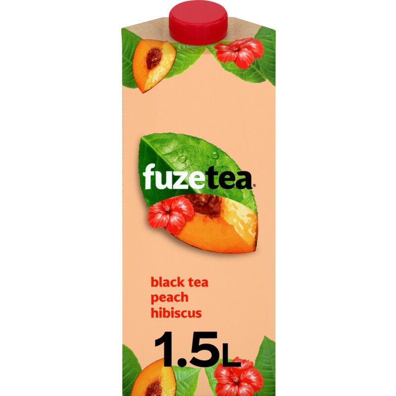 Fuze Tea Black Tea Peach Hibiscus 1,5 L