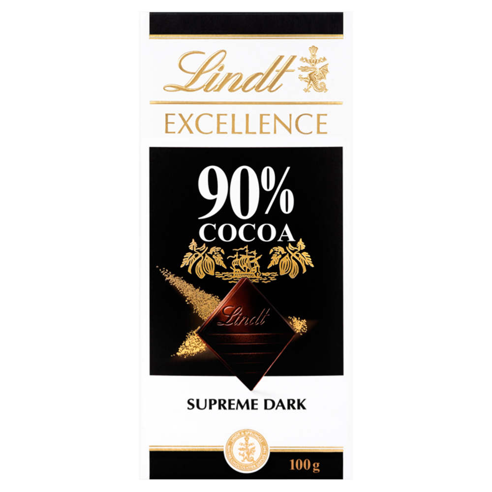 Lindt Excellence 90% Cocoa Supreme Dark 100g