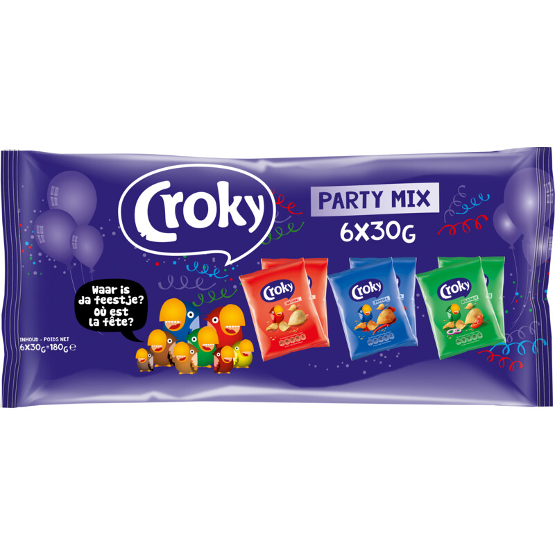 Croky Sharing Mix 180g Affordable Large Packaging