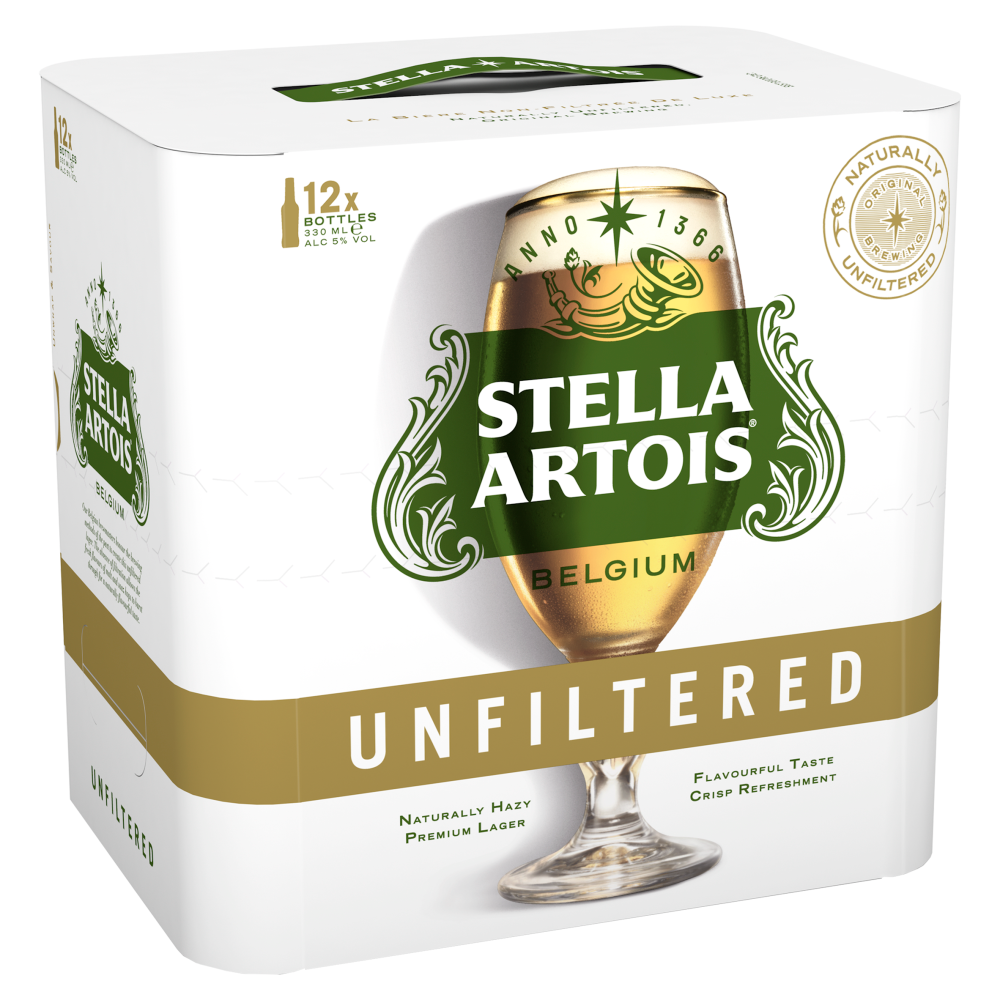 Stella Artois Unfiltered Bottles 12 X 330ml