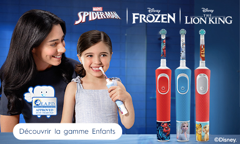 Découvrez nos différentes gammes de brosses à dents électriques pour les enfants
