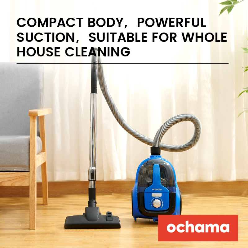 ochama Cylinder Vacuum Cleaner, for Hardfloor, Carpet, Car & Small Slots, Compact & Lightweight, 800W, 1.1L