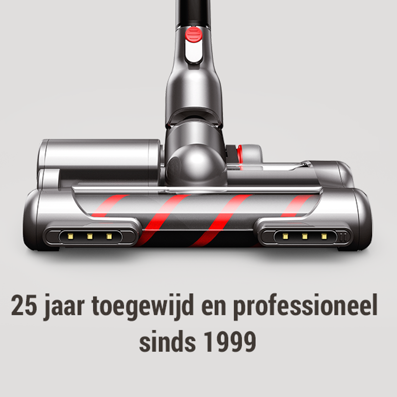 PUPPYOO Handheld stofzuiger voor huishoudelijk gebruik, 535W, 170AW, OLED-scherm, dubbele rolborstel