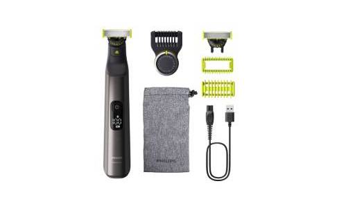 The new OneBlade Pro 360 trims, edges and shaves any length of hair, more effortlessly. Easily shave and trim even the most difficult-to-reach areas with fewer* passes. Forget about using multiple steps and tools. OneBlade does it all.