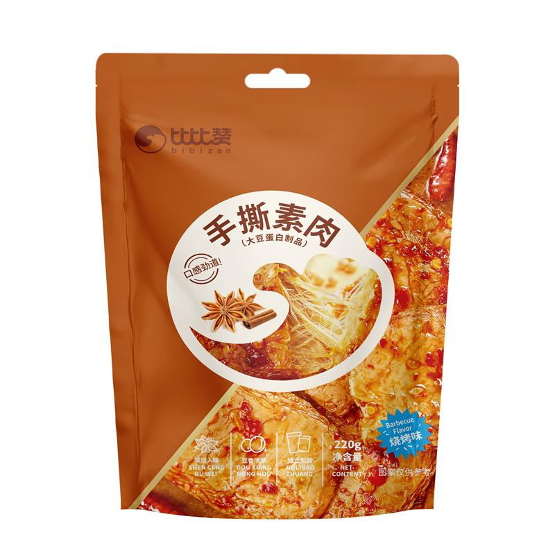 BIBIZAN Hand Torn Vegetarian Meat [BBQ Flavour] 220g 比比赞手撕素肉【烧烤味】220g