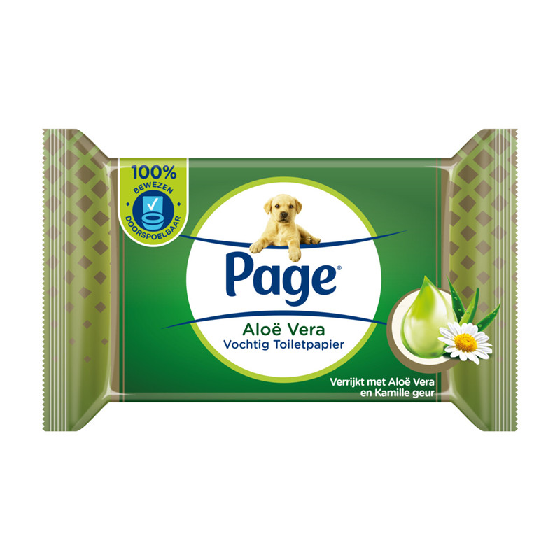 PAGE Aloe Vera - Moist Toilet Tissue - 38 pieces